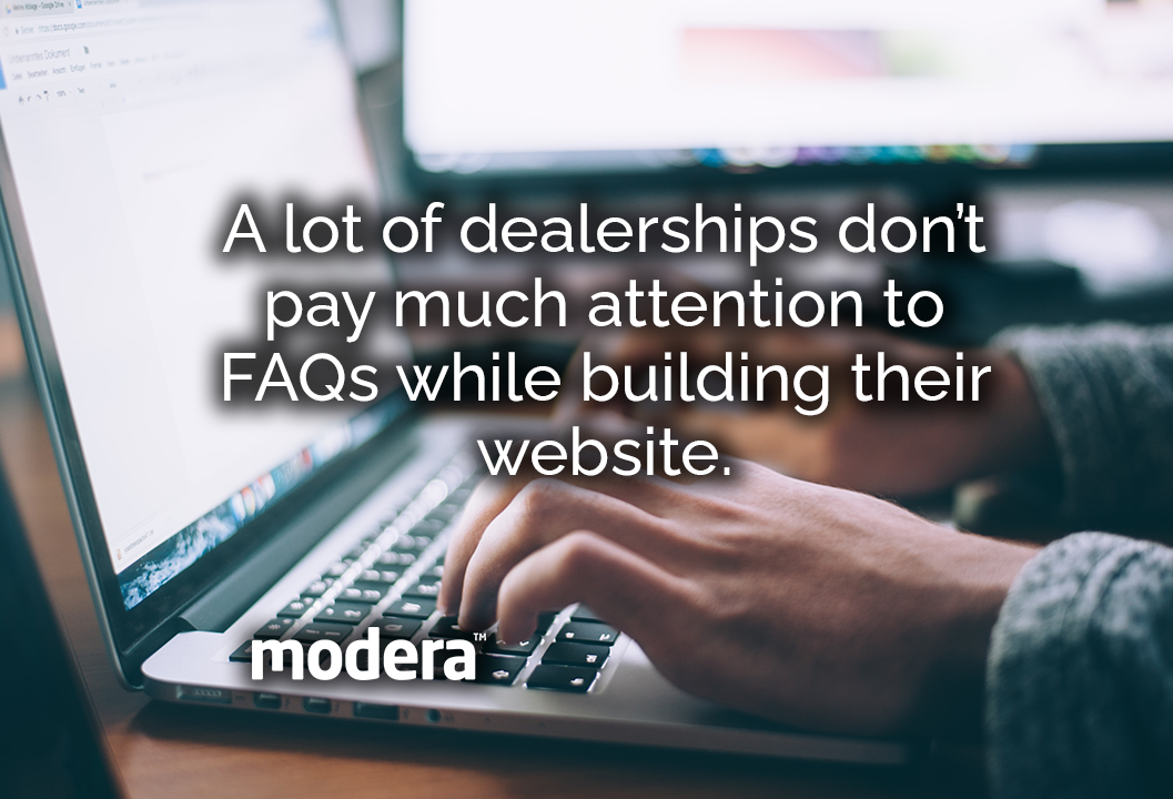 automotive dealership websites FAQ necessary