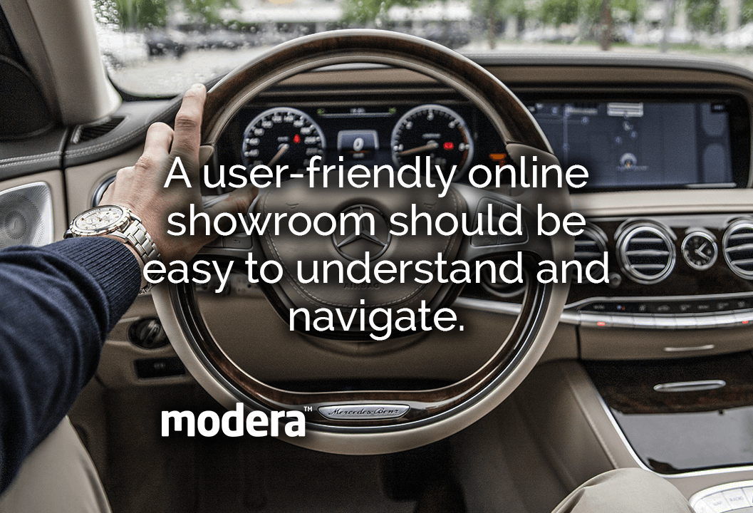 A user-friendly online showroom should be easy to underastand and navigate