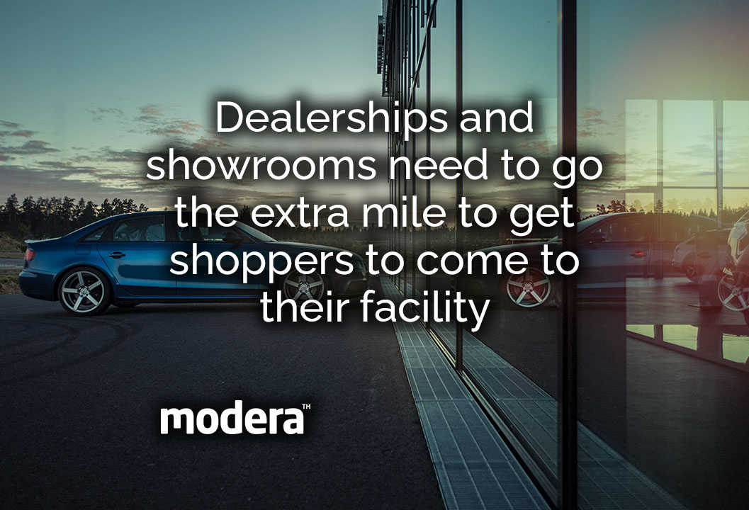 Dealerships and showrooms need to entice customers in