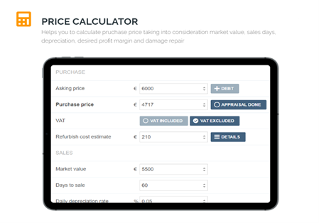 Modera trade in app for dealerships