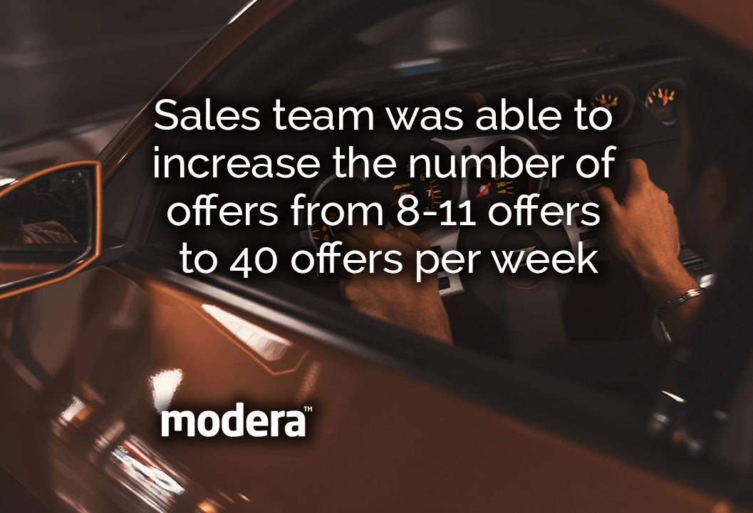 Sales team increased number of offers