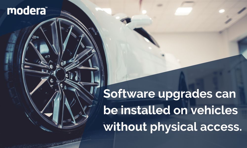 Software upgrades can be installed on vehicles without physical access